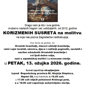 Korizmeni susret hrvatskih branitelja